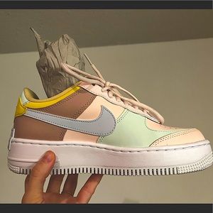Brand new Air Force 1 Shadow - pastel colour way